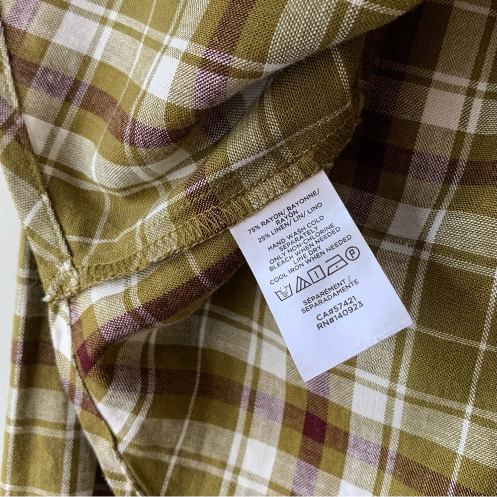 Loft Plaid Blouse - Picture 3 of 4